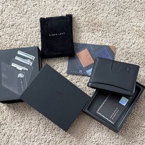 Kings Loot New Black Money Clip Wallet